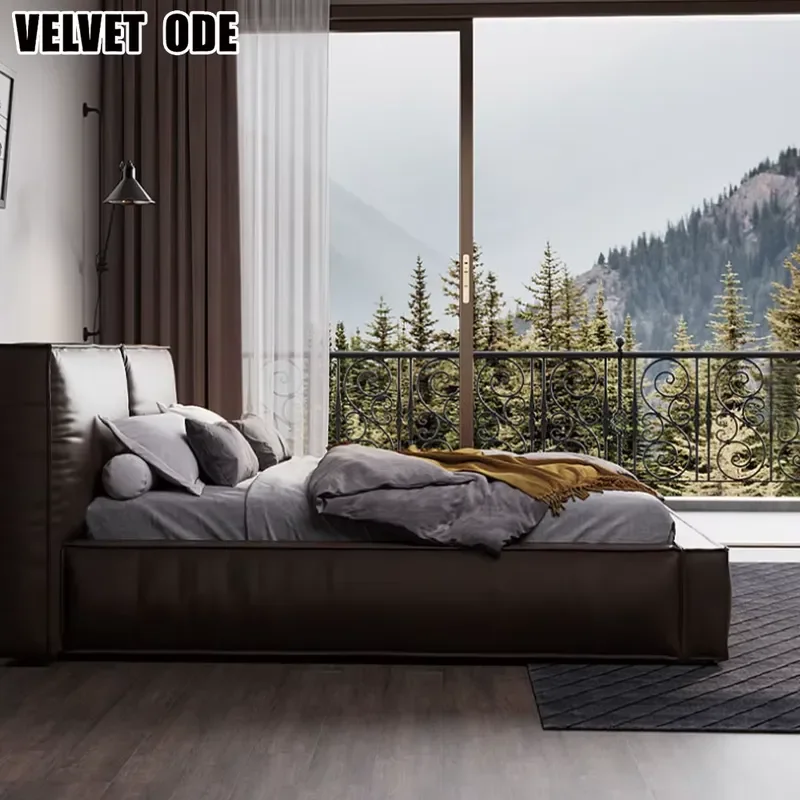 Luxurious Modern Hydraulic Storage Bed Frame King Size Lift up Design for Underbed Organization Soft Bed & Comfortable