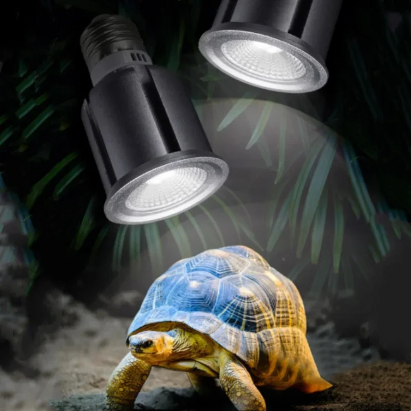 5.0/10.0 Full Spectrum Reptile Lamp Tortoise Lizard Basking UV Light UVA+UVB LED UV Sun Lamp Sunbathe Terrarium Heat Lamp