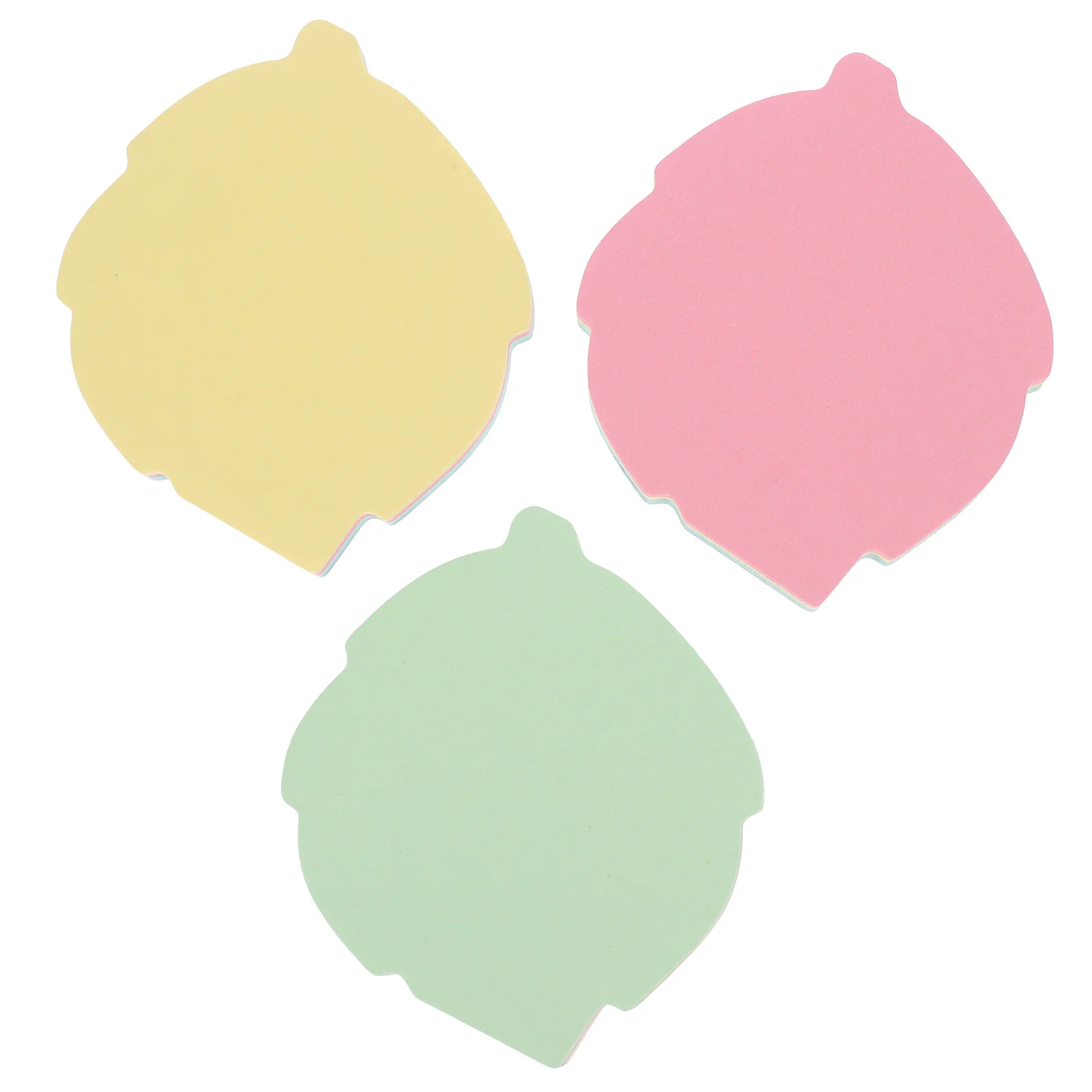 10 Bags Portable Self-Adhesive Memo Stickers Adorable Note Pads for Office Home Daily Use Tearable Paper Color