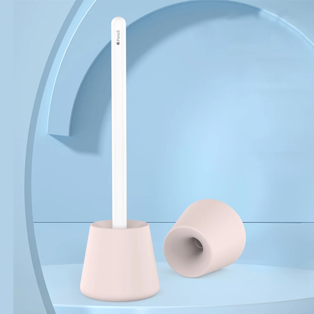 Stylus Penholder for Apple Pencil 1/2/3 Gen Desktop Storage Base Bracket Pencil Pro Silicone Holder Insert Pen Tip Protector