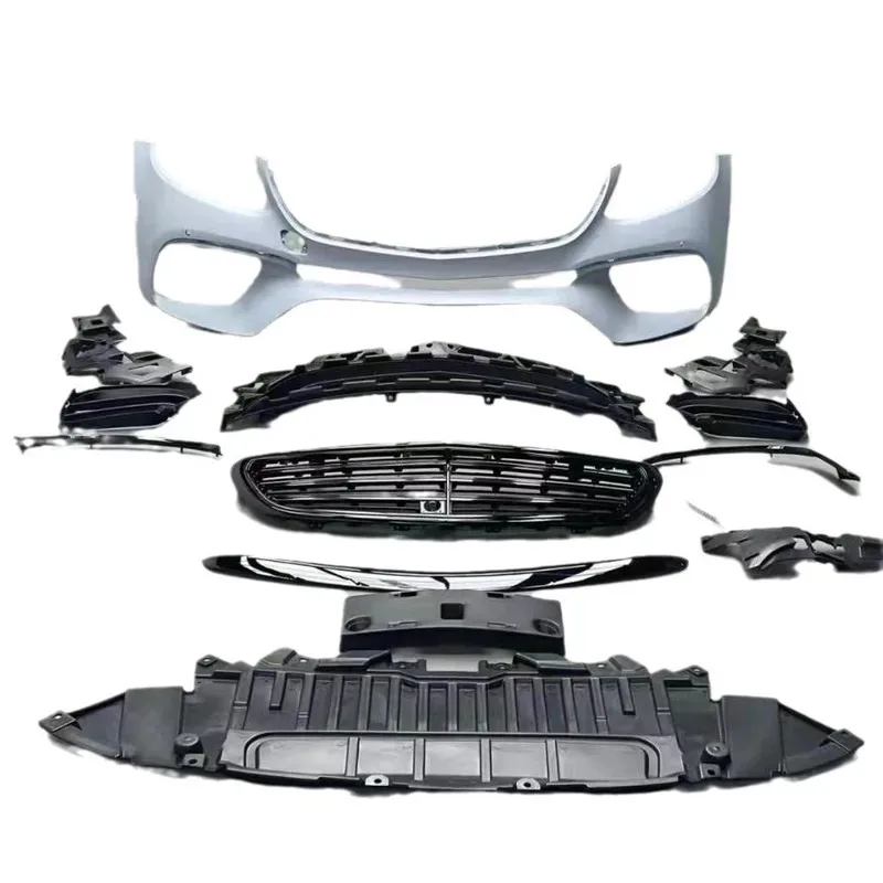 

Hot Selling High Quality Glossy Black Car Front Bumper for E Class W213 E260 E300 Upgrade to E63S 2016-2020