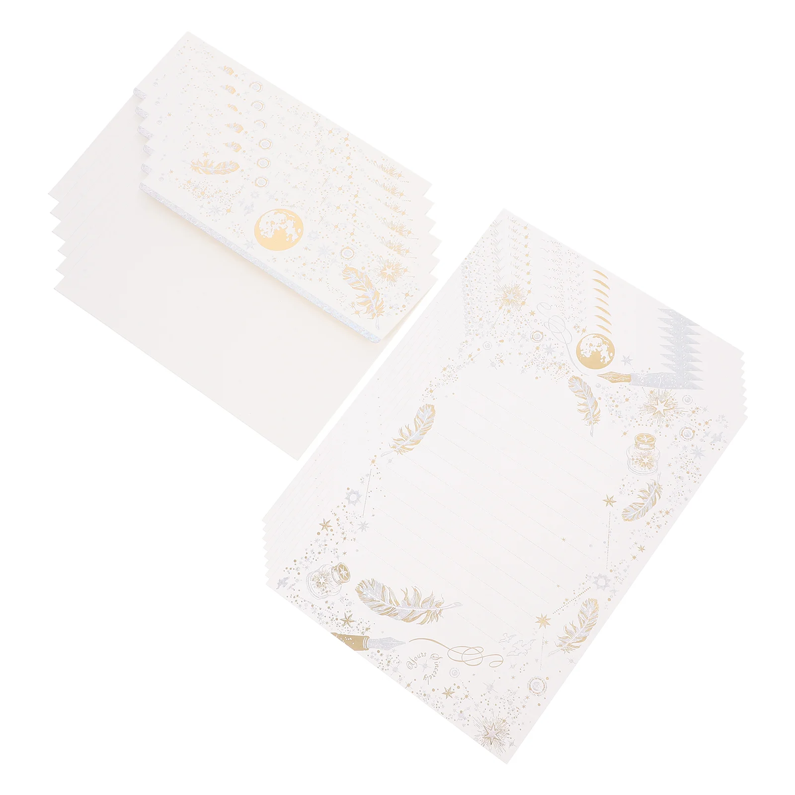 

Gilded Letter Paper Papers Envelope Kit Stationery Wedding Envelopes Writing Small Invitation Festival Supplies