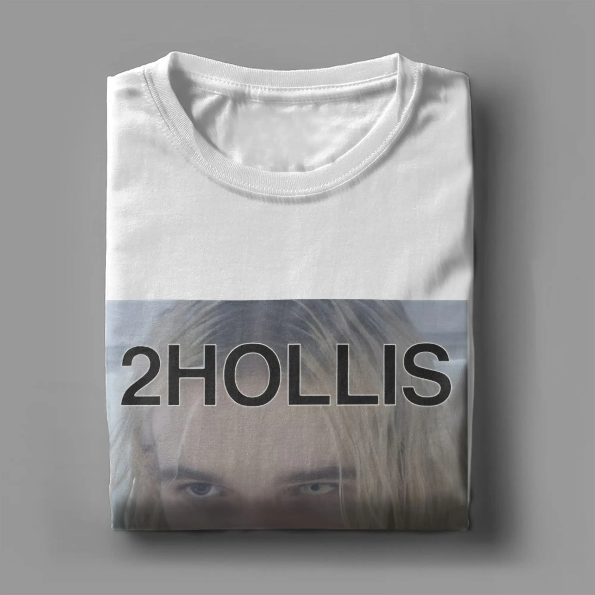 نسخة من نسخة من 2HOLLIS تي شيرت رجالي من القطن الخالص تي شيرت برقبة دائرية تي شيرت بأكمام قصيرة ملابس جرافيك مطبوعة