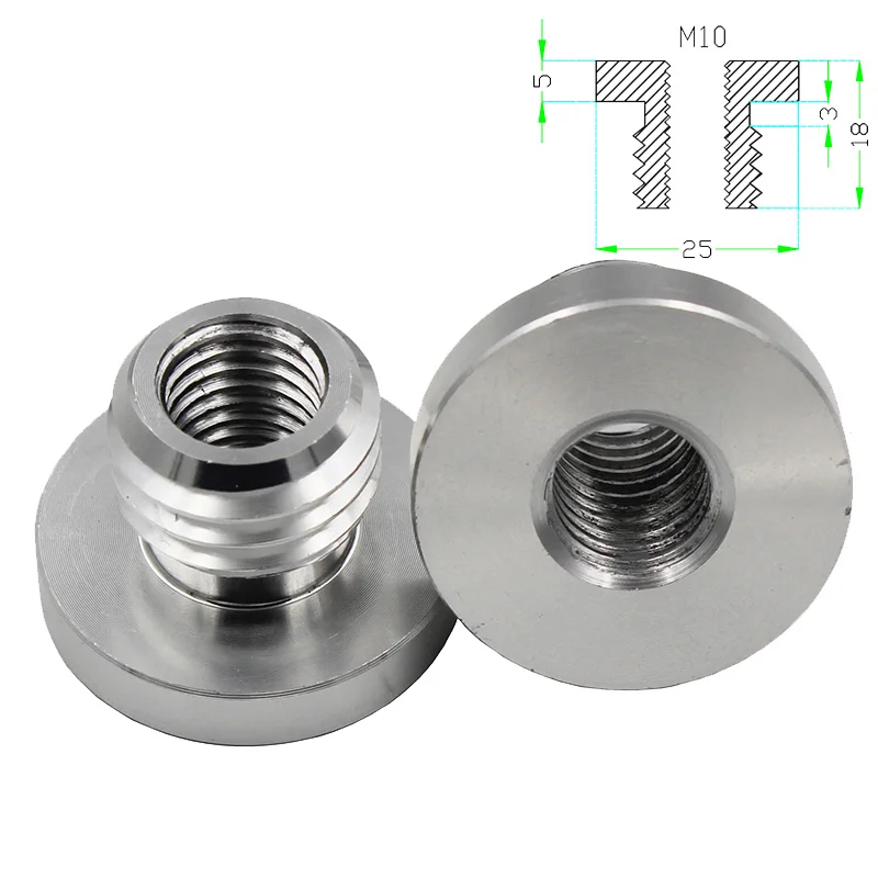 Tornillo de conversión de aleación de aluminio, accesorios de varilla de fibra de carbono, 5/8 a 3/8, 1/8 GPS