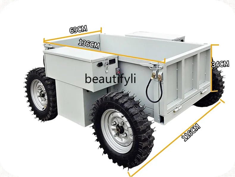 

All-terrain, electric remote control truck Orchard mountain agricultural climbing four-wheel drive remote control truck