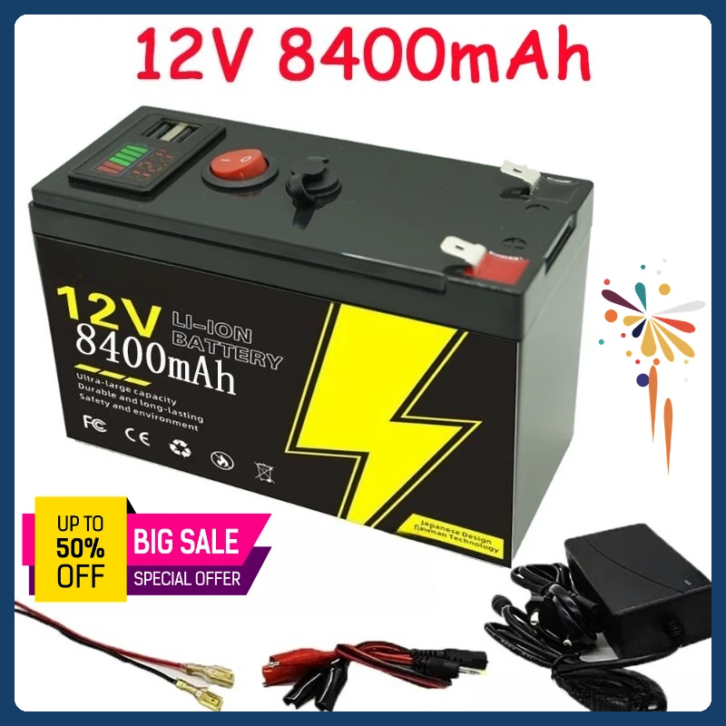

18650 USB12V 21AH Battery for Electric Sprayer, Lighting, Audio, Surveillance 12V Rechargeable Battery