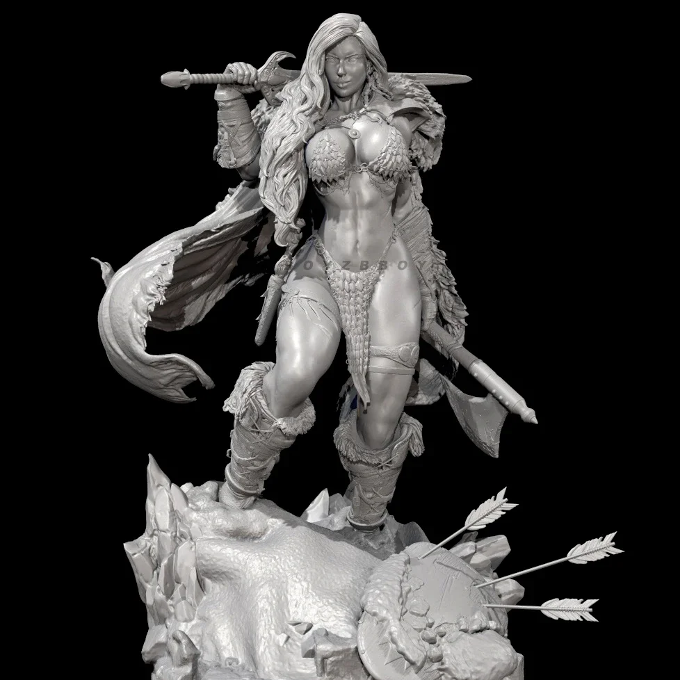 Overall heights 50mm 75mm 85mm Resin model kits figure beauty colorless and self-assembled 3D PrintingTD-6862/3D