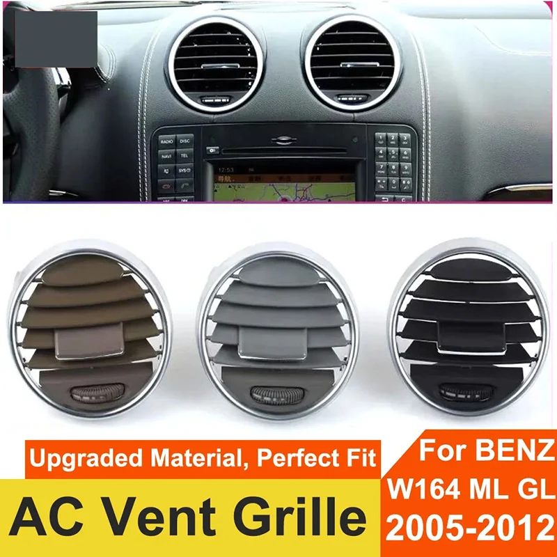 For Mercedes Benz W164 M ML GL 300 350 450 500 2005-2011 Car Front Dash Air Conditioning Ac Vent Grille Panel Cover Replacement