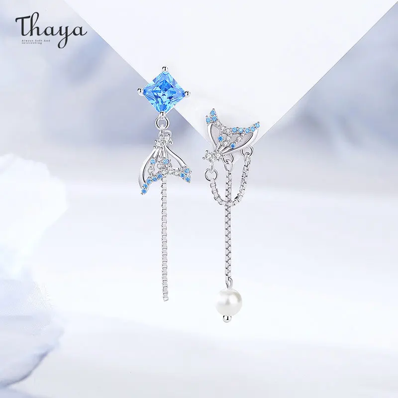 

Thaya 100% S925 Sterling Silver Trendy Fashion Earrings Unique Women Earrings For Girl Birthday Party Fine Jewelry Accessories