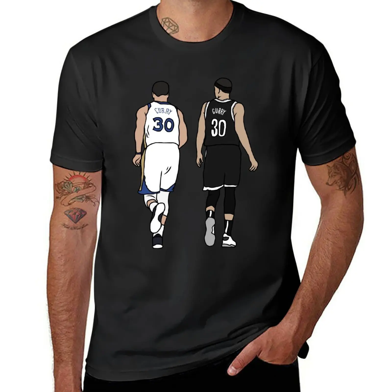 New Steph And Seth Curry T-Shirt sweat shirt custom t shirts design your own Men's clothing