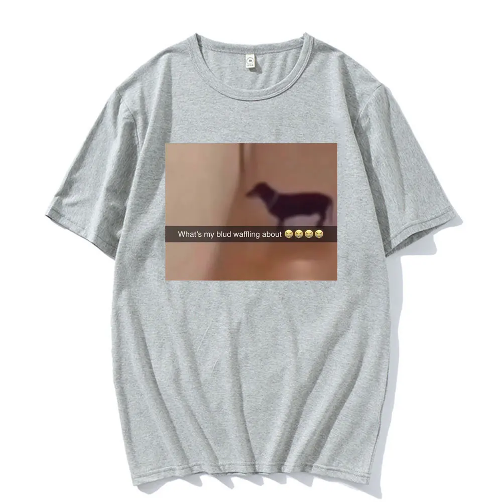 ماذا Ls Blud Waffling عنه؟ مضحك تي شيرت الرجال النساء جودة عالية الموضة الكلاسيكية تي شيرت الشارع الشهير المتضخم عادية تي شيرت #5