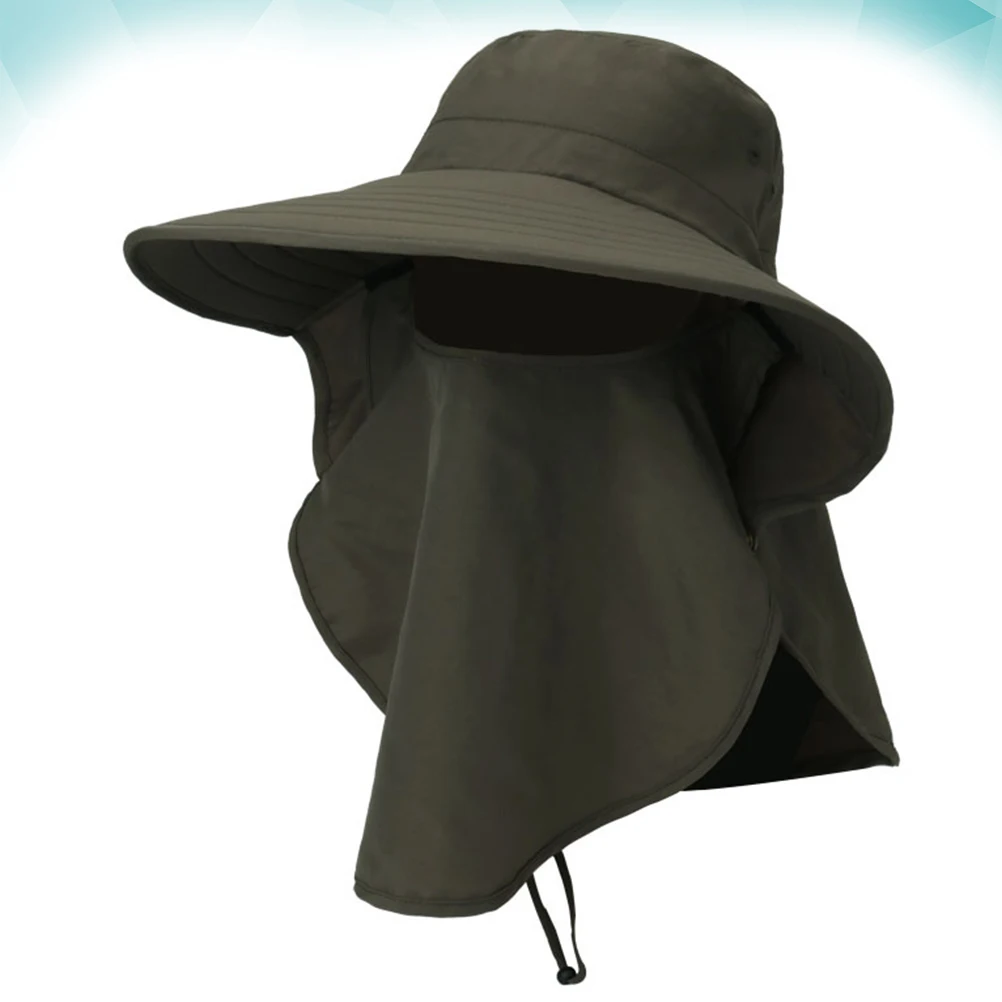 

Soft Lightweight Hat With Face Cover Breathable Sun Hat Anti- Outdoor Adventure