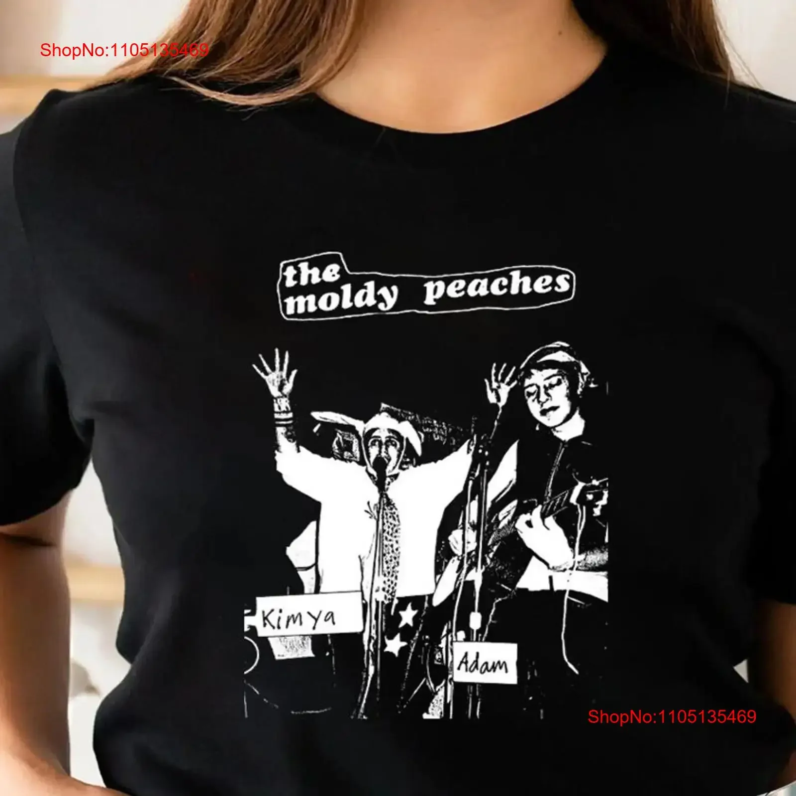 VTG The Moldy Peaches band black T shirt All sizes short sleeve JA657 vintage Washed Soft Comfortable fashion