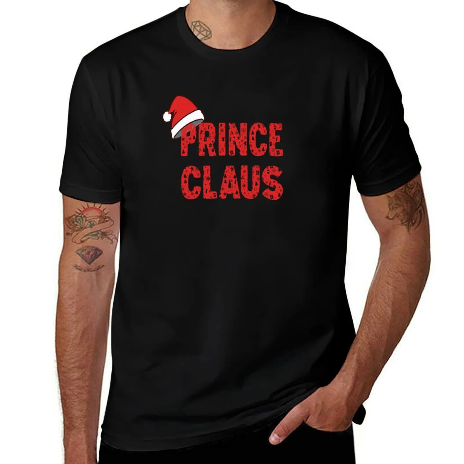 Prince Claus Santa Family Matching Group Christmas product T-Shirt Fashion Casual Short Sleeve T-Shirt