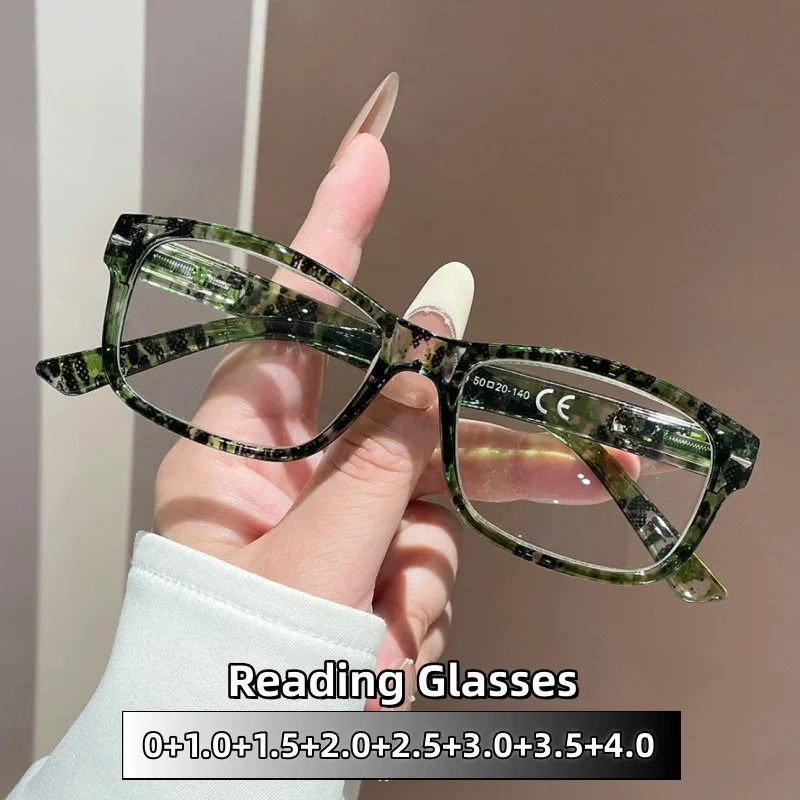 

Personalized Floral-print Reading Glasses with High-definition Eye-protecting and Blue Light Blocking Lenses Eyeglasses To +4.0