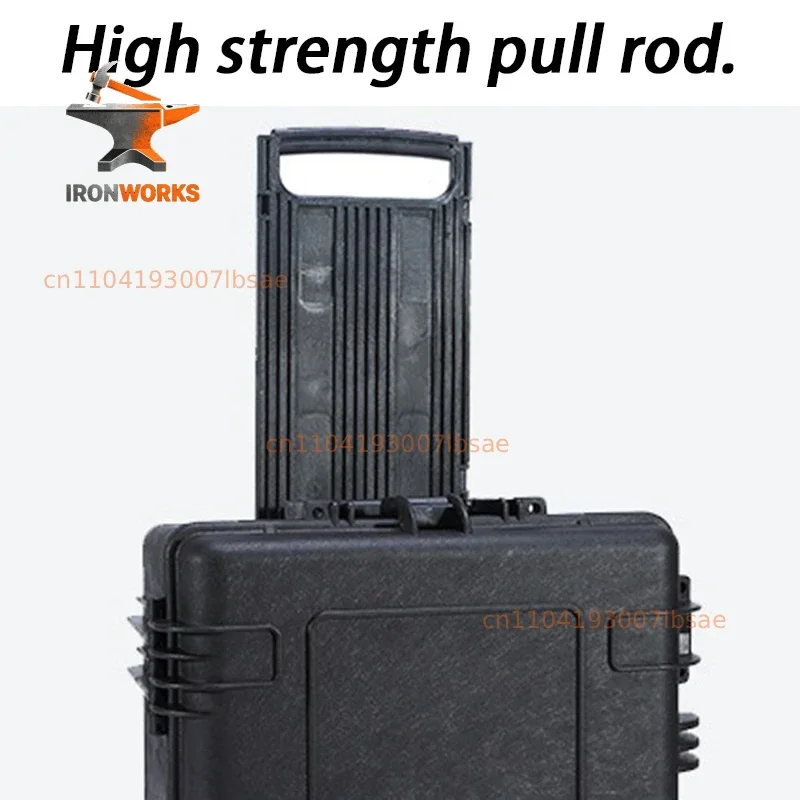 PP Tool Organizer Box Waterproof Hard Case Large Tool Case Wheels Rigid Plastic Suitcase Storage Military Tools Boxes Portable