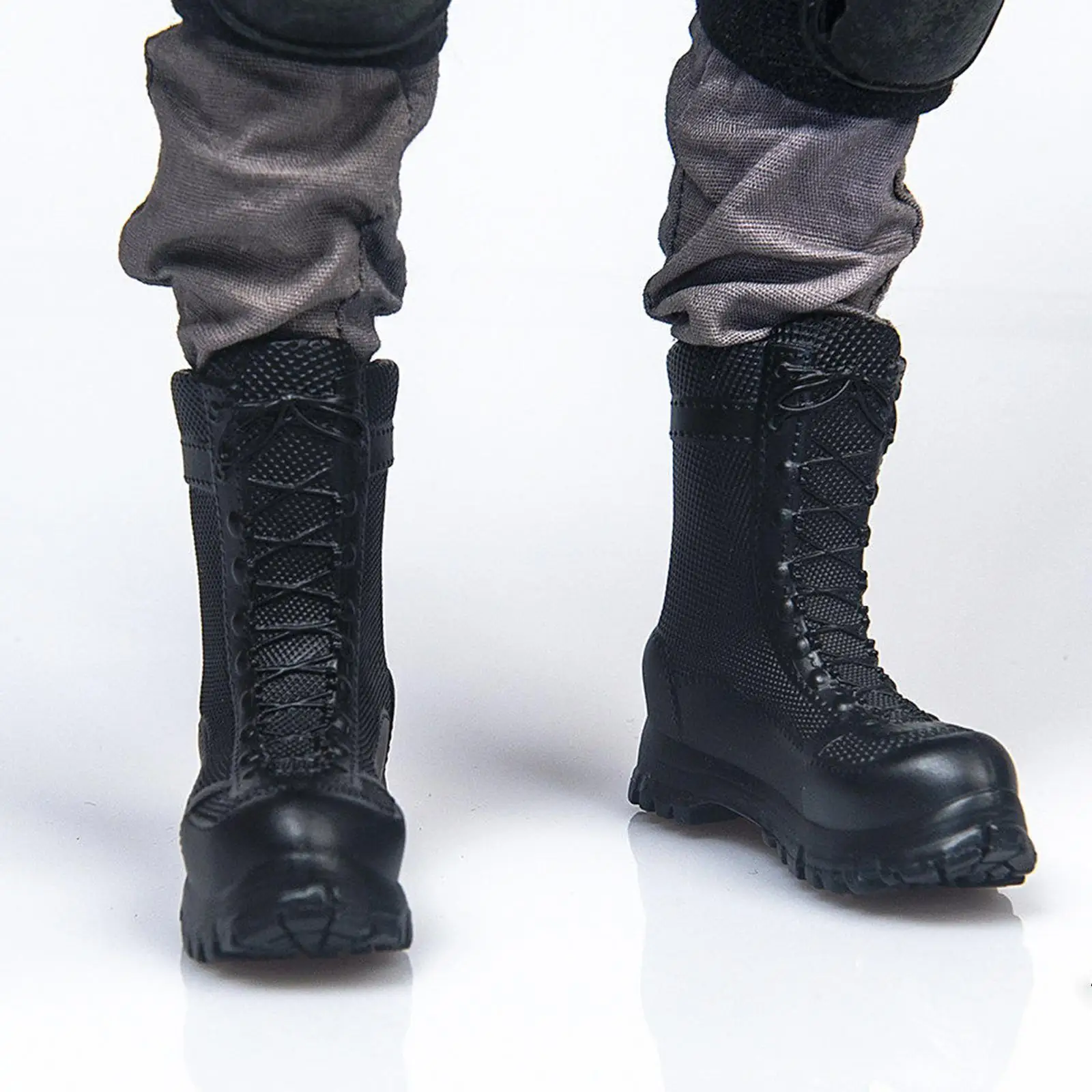 Botas de Ação para Soldado em Escala 1/6, Estilosas, Acessórios de Fantasia para Mini Bonecos, Modelos Miniatura para Brinquedos de Figuras Masculinas de 12 Polegadas