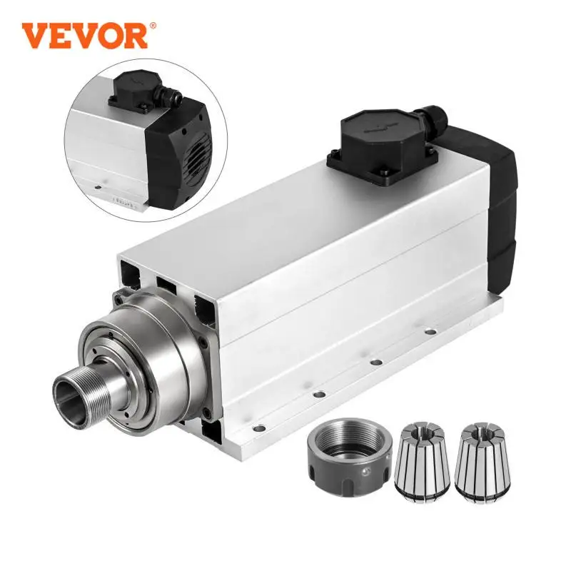 VEVOR 7.5KW 380V aggiornato motore mandrino raffreddato ad aria Kit ER32 abbinamento con incisione CNC fresatura convertitore di frequenza macchina