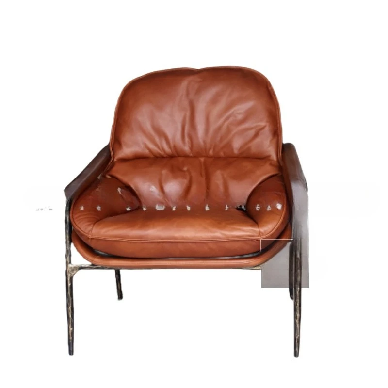 

Retro forged iron, high-end leisure chair for home clubs