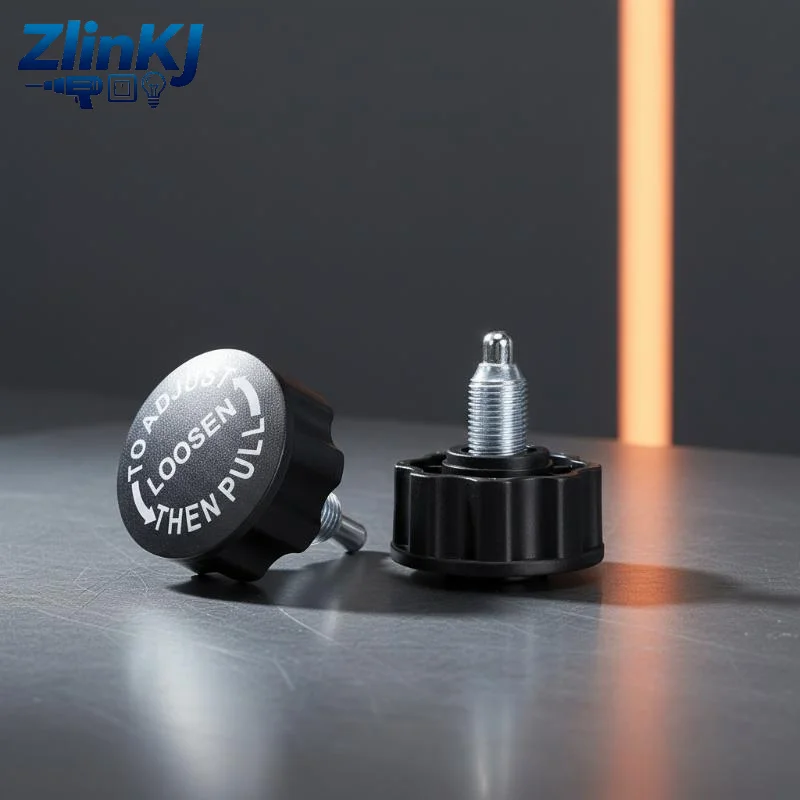 Quick Insert Plum Shaped Locking Knob Non-Slip Grip Sturdy Steel Thread for Industrial Machinery Repair