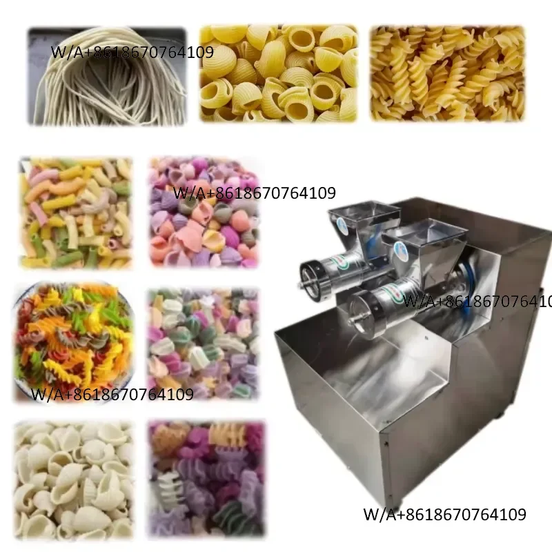 Electric Noodle Pasta Makers Spaghetti Macaroni Hollow Tube Noodles Forming Machine Italian Pasta Processing Machine