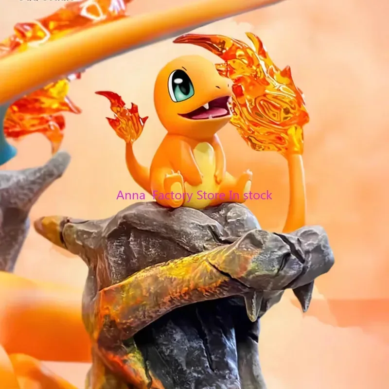 In Stock Egg Studio New Pokémon Sence Ornament Charizard Gk Model Fire Pokémon Family Series Large Statue Gift Toy