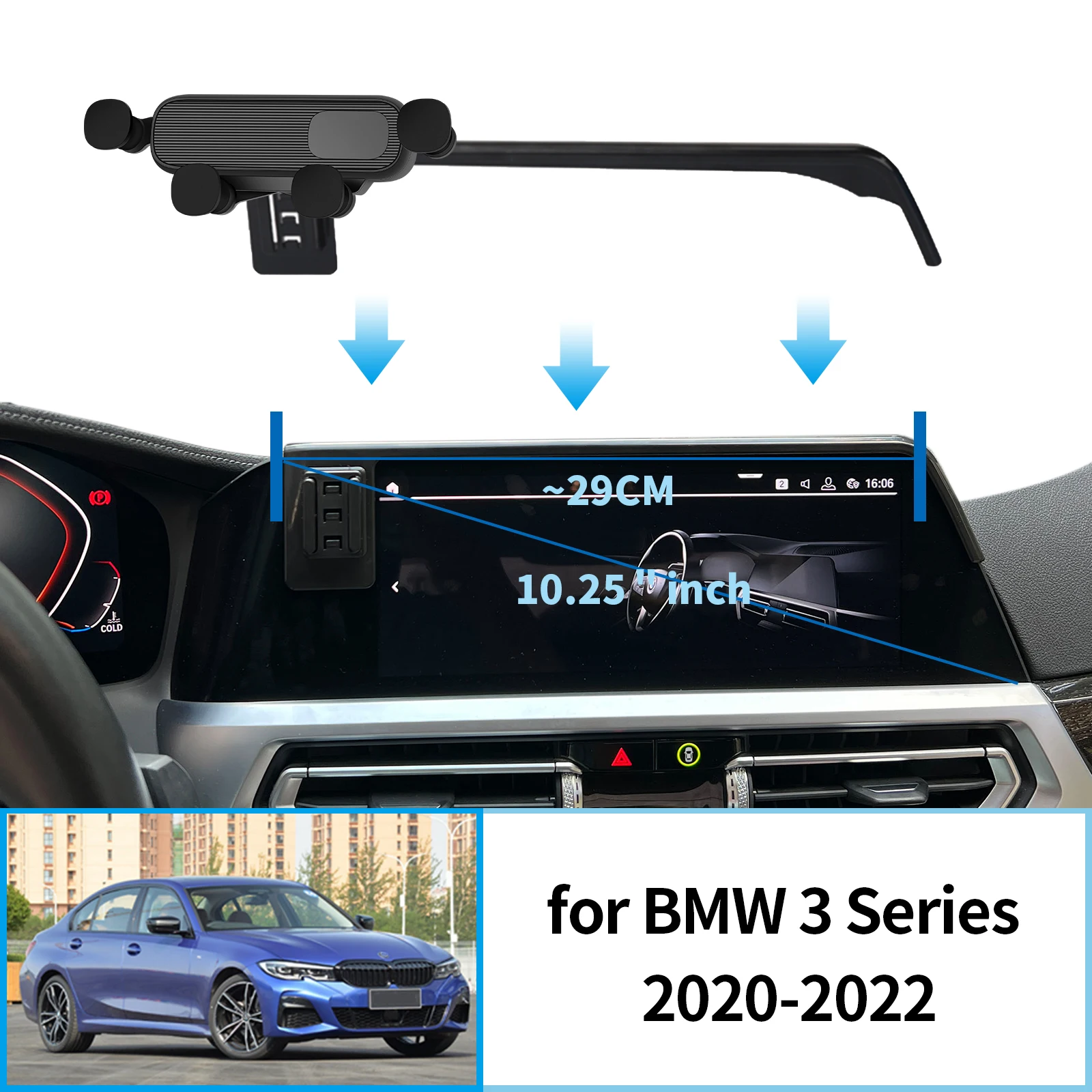 

Car Mobile Phone Holder for BMW 3 Series 2020-2022 G20 (G20in) GPS Bracket Navigation Stand Auto Accessories