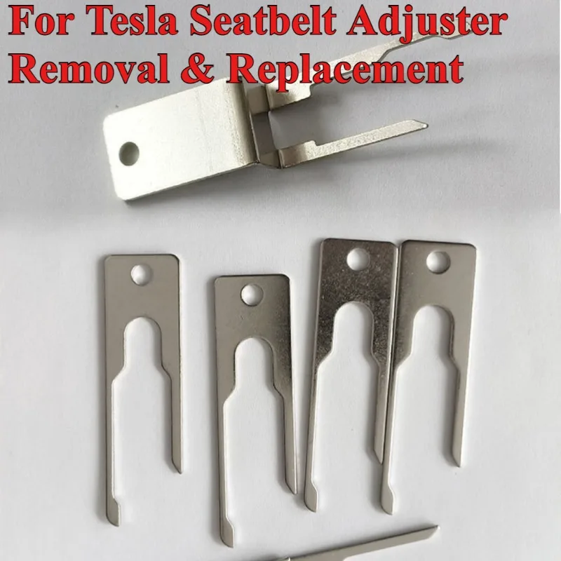 1PC Specialized Metal Seat Belt Tool for Tesla Model 3 Model Y - Seatbelt Adjuster Disassembly & Replacement Key OE Compatible