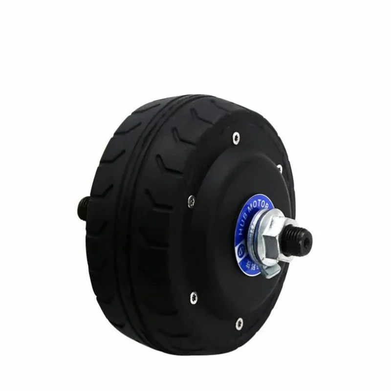 4 Inch DC Brushless Hub Servo Motor Driver Set Built-in Encoder Agv Trolley Motor ZLLG40ASM100
