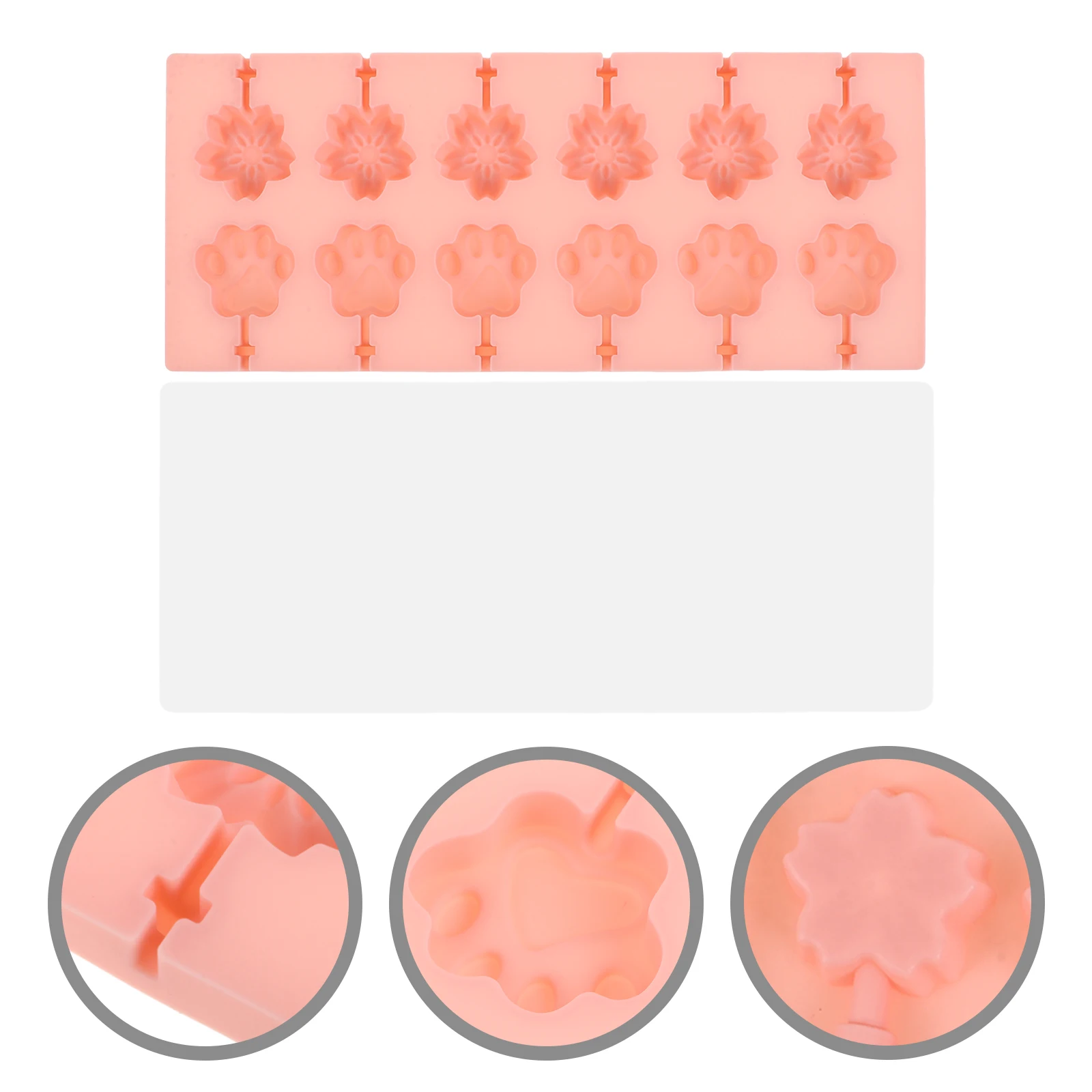 

1pcs Silicone Baking Mold Chocolate Cookie Mold Non-Stick Reusable Candy Mould Lid Food Grade Multifunctional Diy Ice Cube