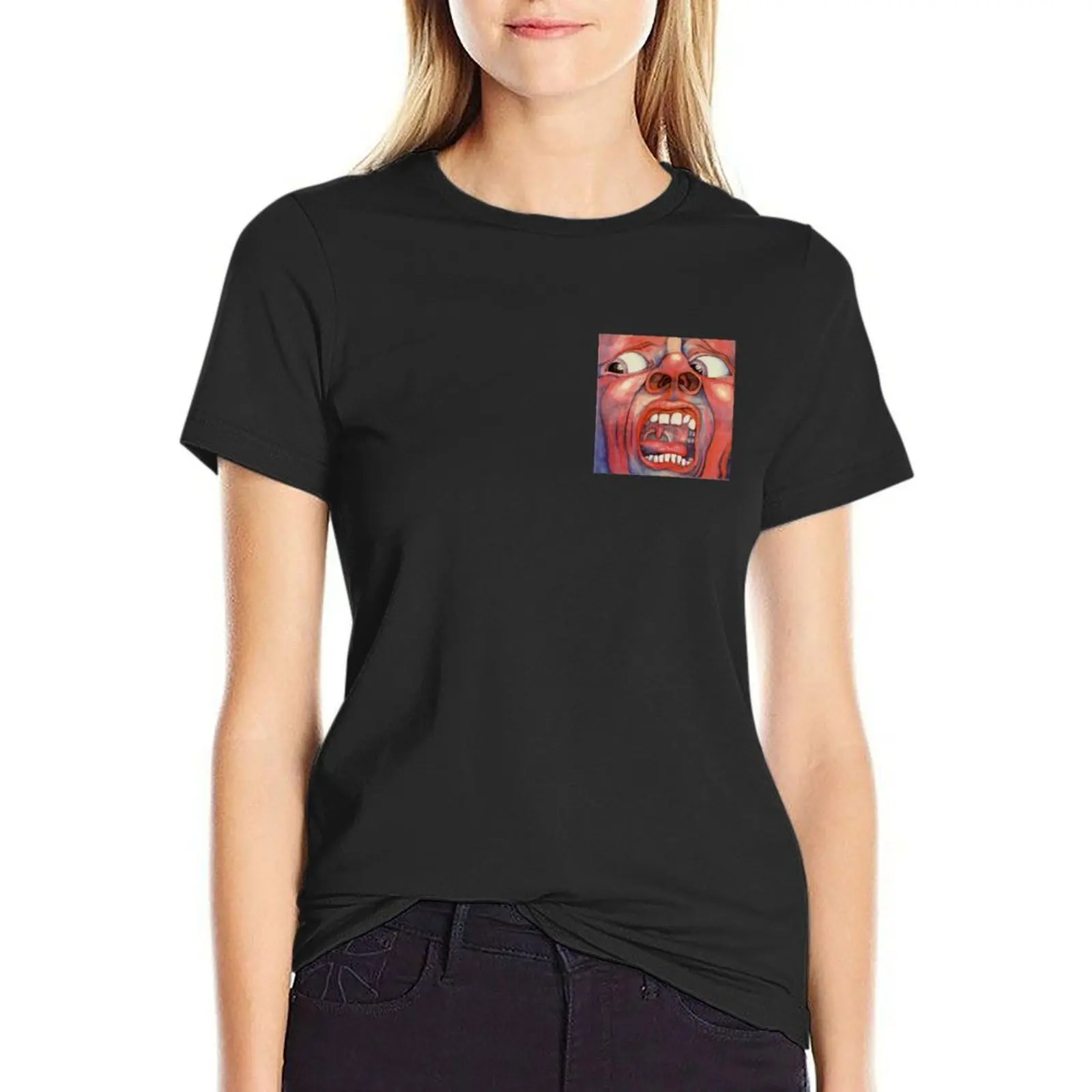 Court of the Crimson King T-Shirt graphics cute tops vintage clothes funny rock and roll t shirts for Women