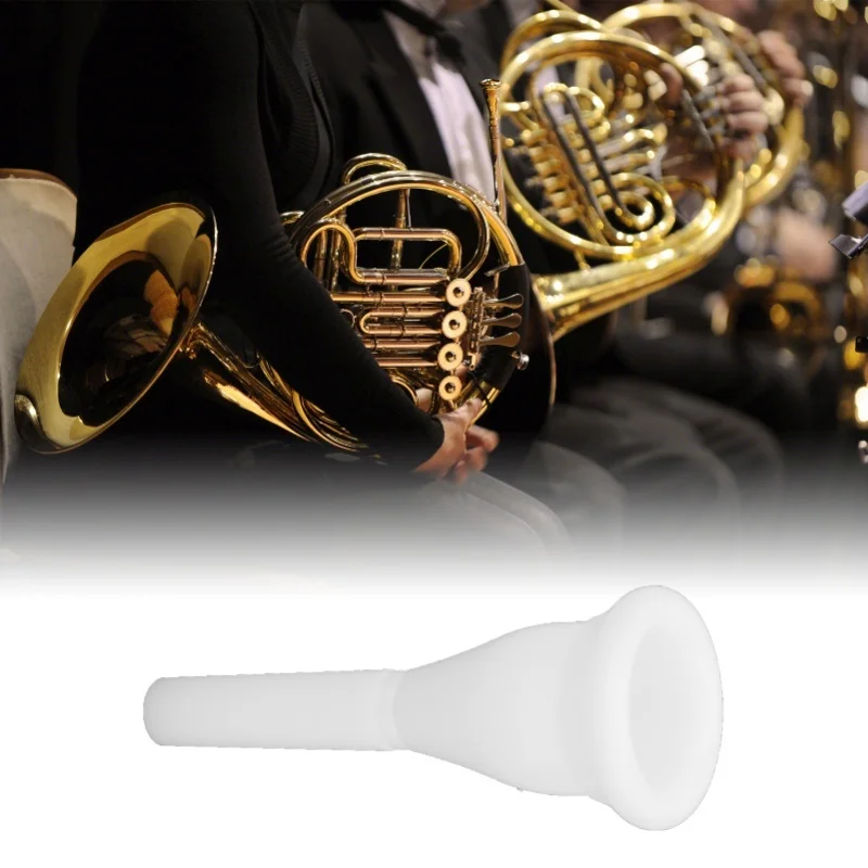 French Horn Mouthpiece White MT23 Mibet ABS NonToxic Harmless Musical Instrument Parts