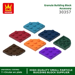 Wange 86Pcs/lot Round Corner 3 X 3 Block Moc Color Accessories Compatible with Curved Brick DIY Toys For Kid Tech Parts