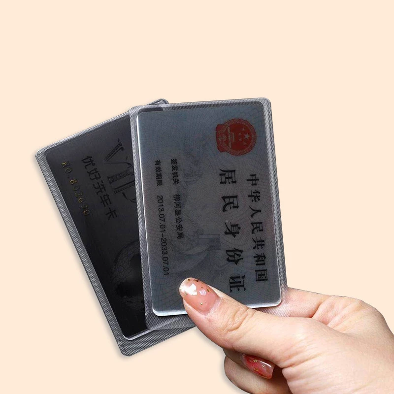 Practical Personal Information Protectors Multipurpose Bank Card ID Card Privacy Protective Case Durable PVC Anti Peeping Card