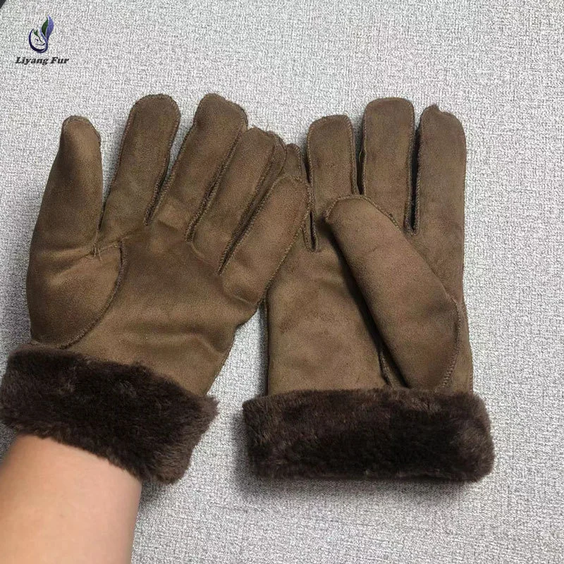 

Wholesale Supply Winter Warm Unisex Fashion Handmade Genuine Sheepskin Leather Gloves For Women and Men