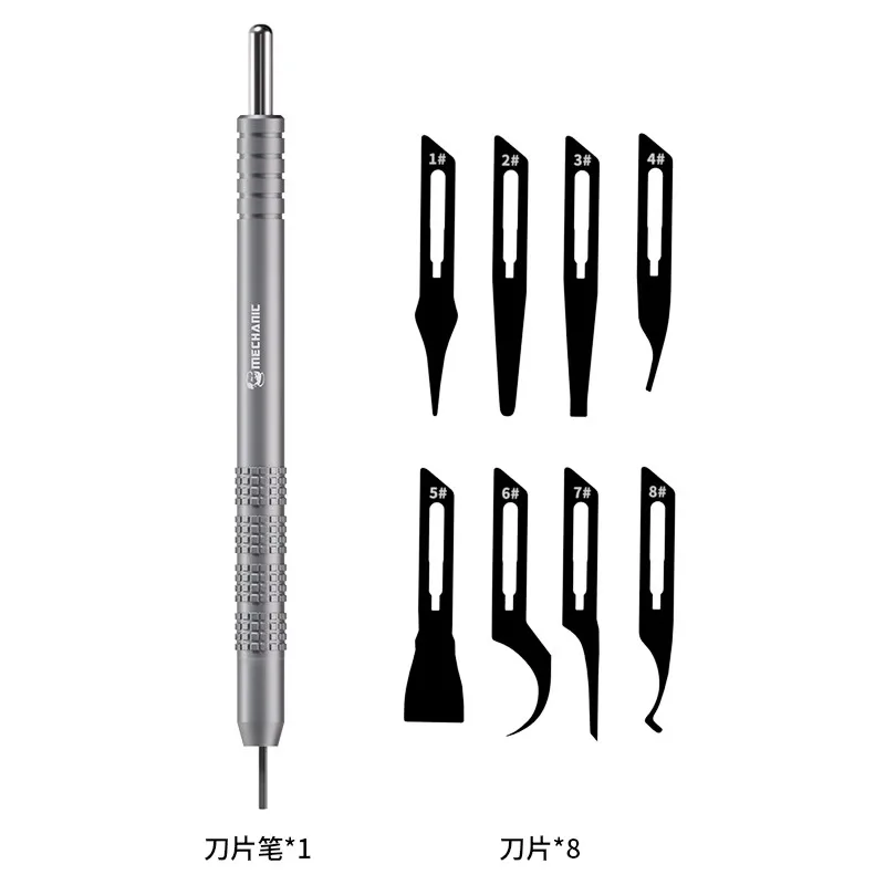Mechanic quickly replace blades scalpel handle for mobile phone repair CPU chip glue removal pry knife PCB cutting blade