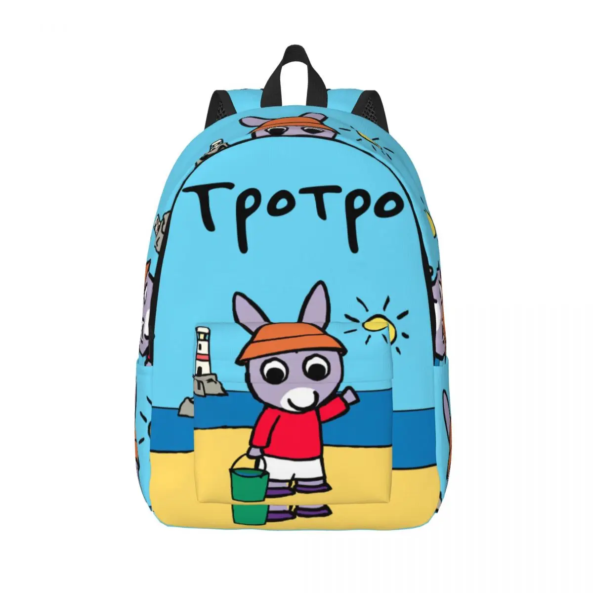 Cute Trotro Cartoon Backpack Middle High College School Student Anime Bookbag Teens Canvas Daypack Outdoor