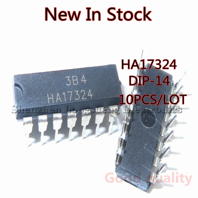 10PCS/LOT HA17324A HA17324 DIP-14 Operational Amplifier In Stock