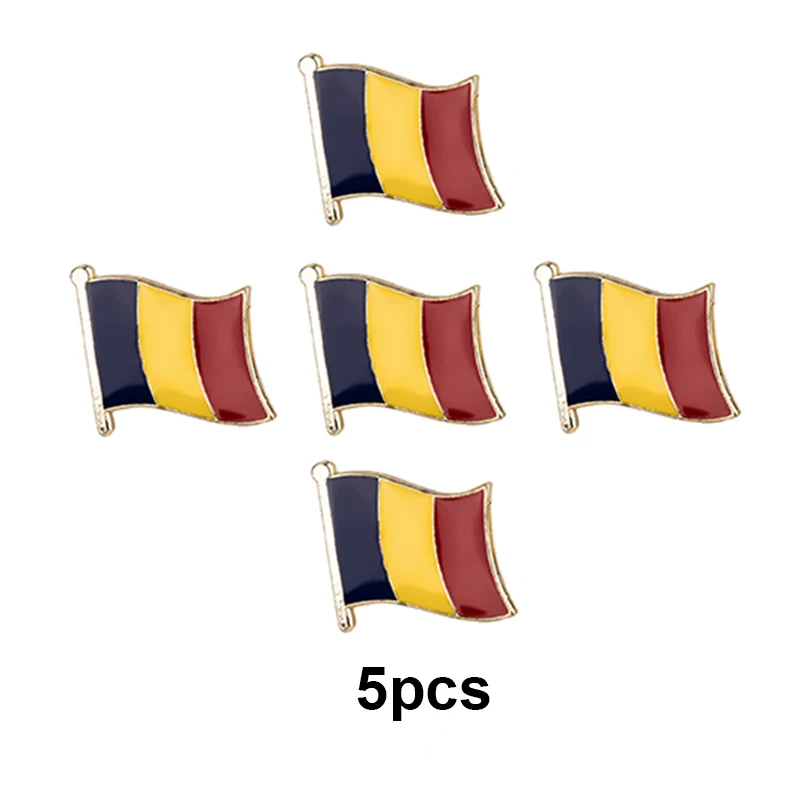 10/50/100 قطعة مجموعة تشاد العلم التلبيب دبوس العلم شارة بروش دبابيس شارات