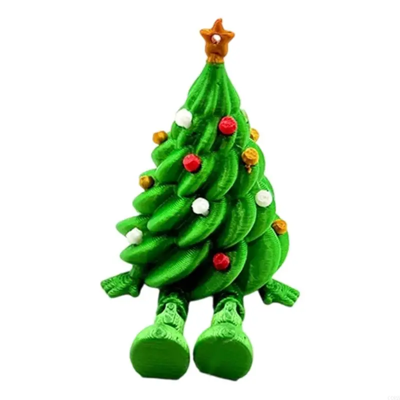 تمثال شجرة عيد الميلاد التفاعلي من CORB، مادة آمنة، لعبة مكتب مصغرة لتخفيف التوتر والديكور المنزلي