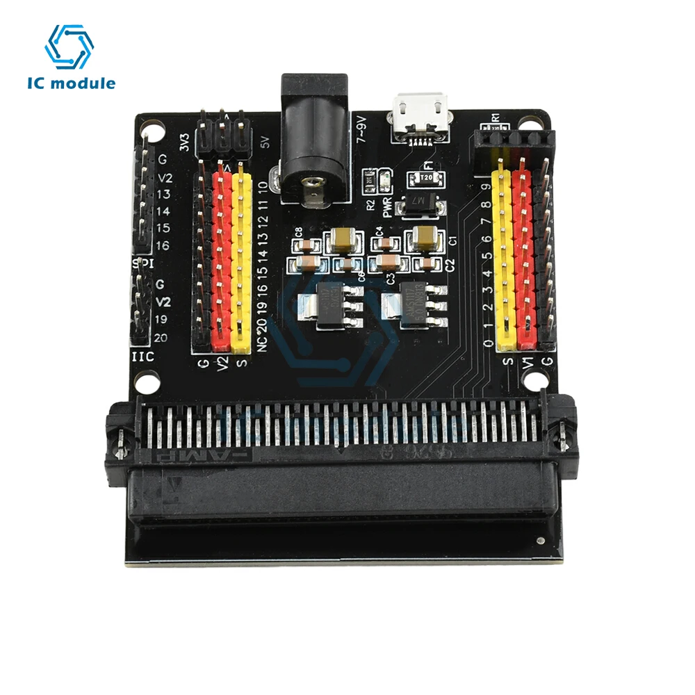 Модуль платы расширения датчика V2, совместимый с 3,3 В, 5 В, разработка программирования на Python, Micro USB/DC 5,5*2,1 мм