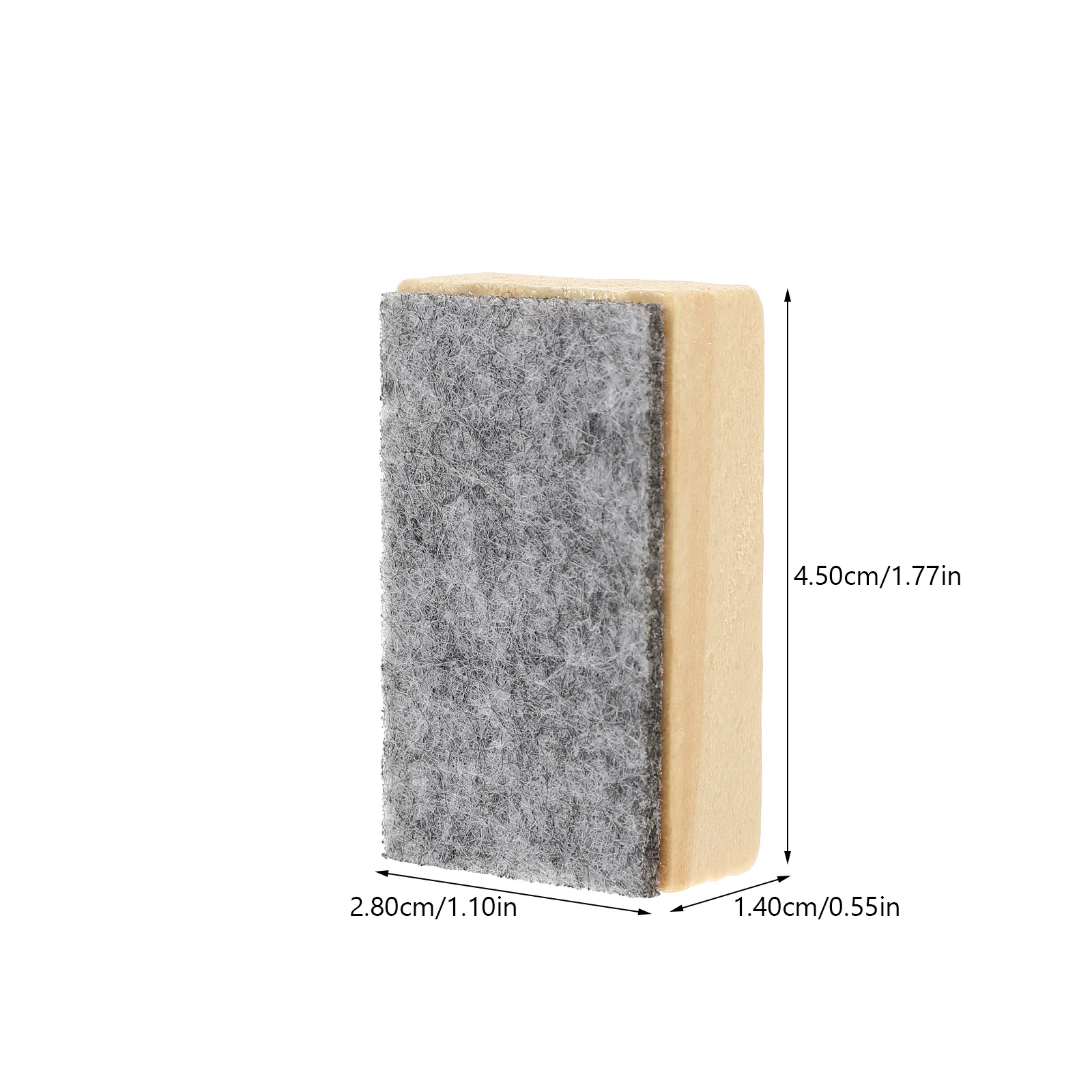 소형 칠판 지우개, 창의적인 외관 칠판 클리너, 펠트 화이트 보드, 먼지 없는 지우개, 나무 미니, 20 개