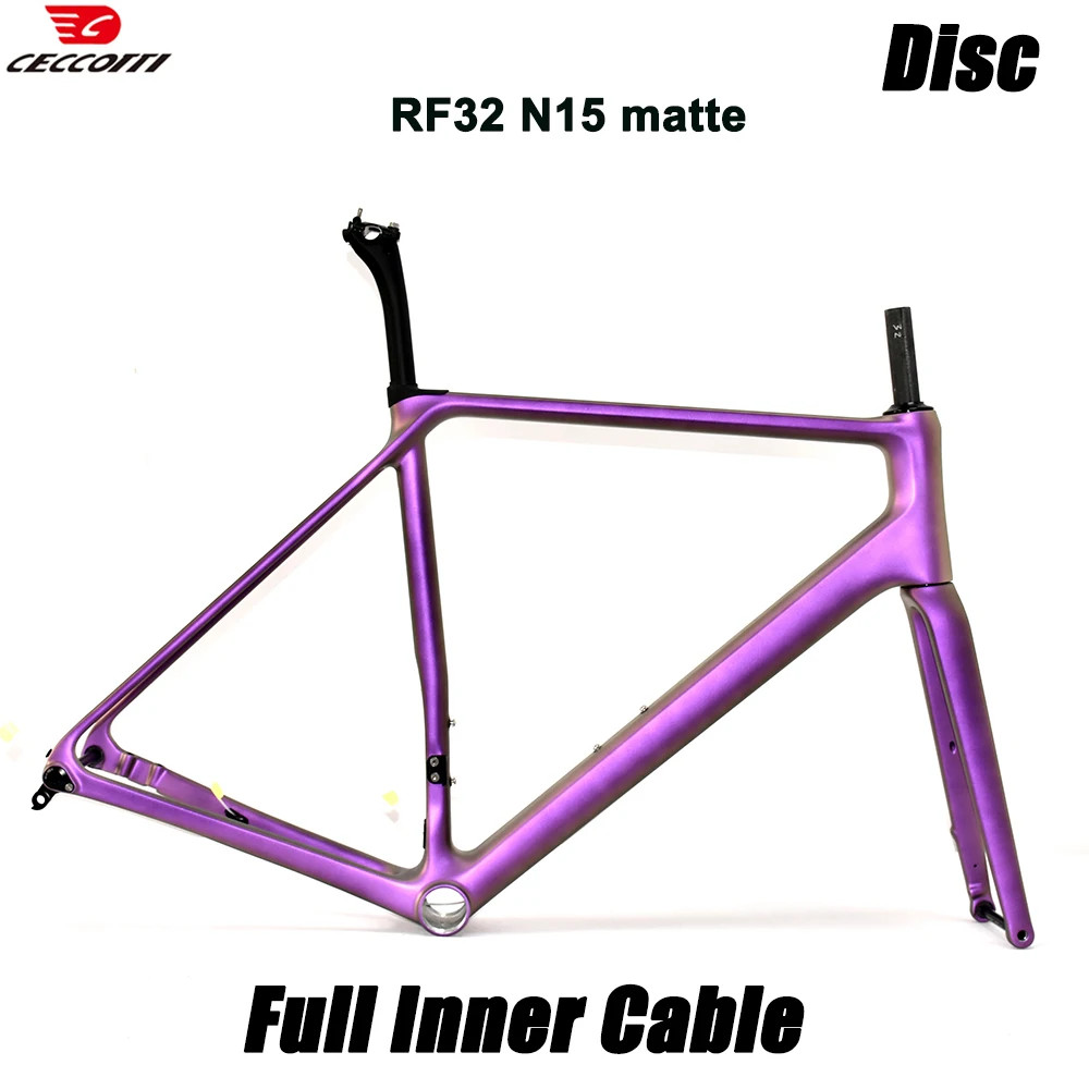 CECCOTTI RF32 Model Disc Brake Bike Frame T1000 Full Carbon Ultra light bicycle frameset High end color customization