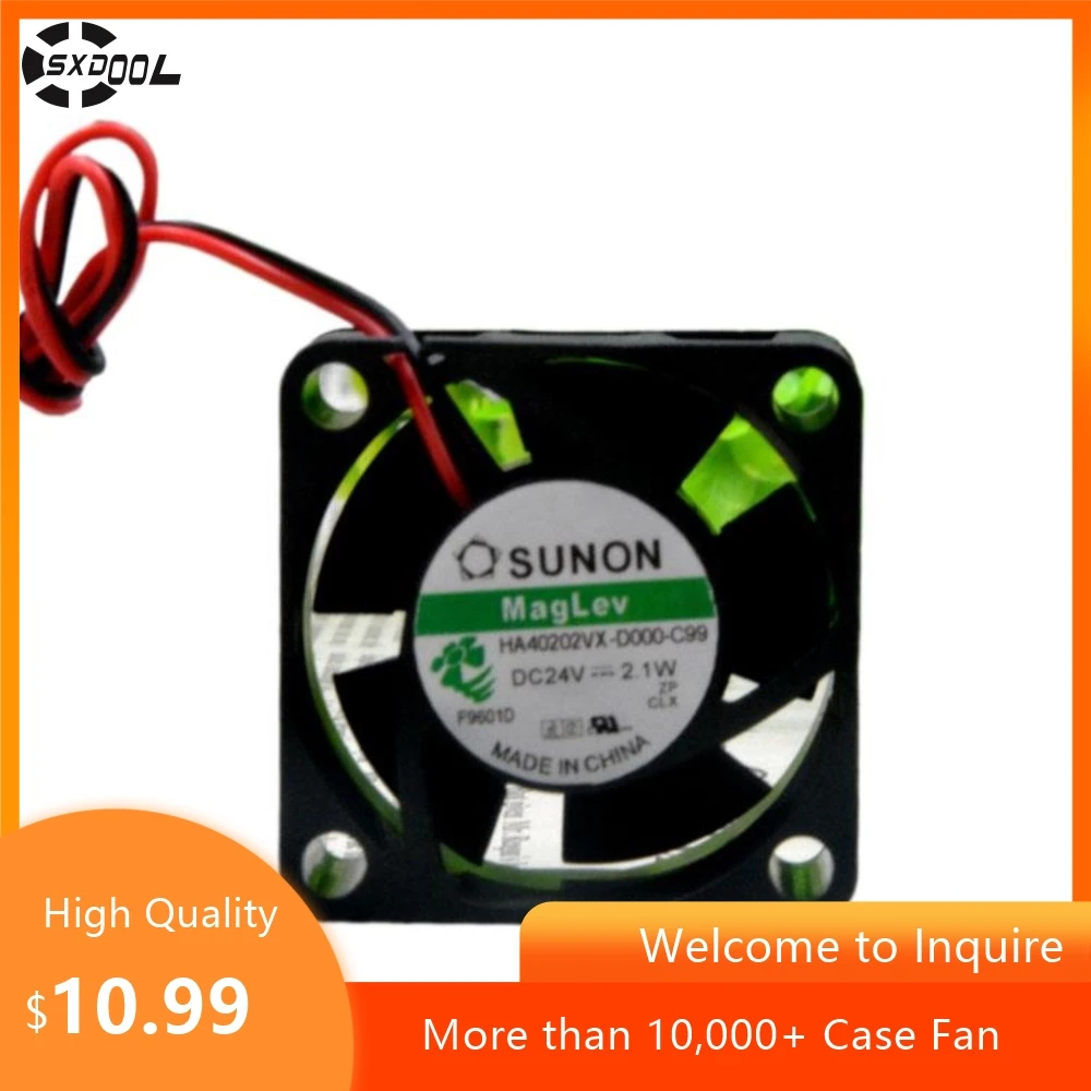 

For Sunon 4020 24V 2.1W HA40202VX-D000-C99 3-Wire Cooling Fan 4CM