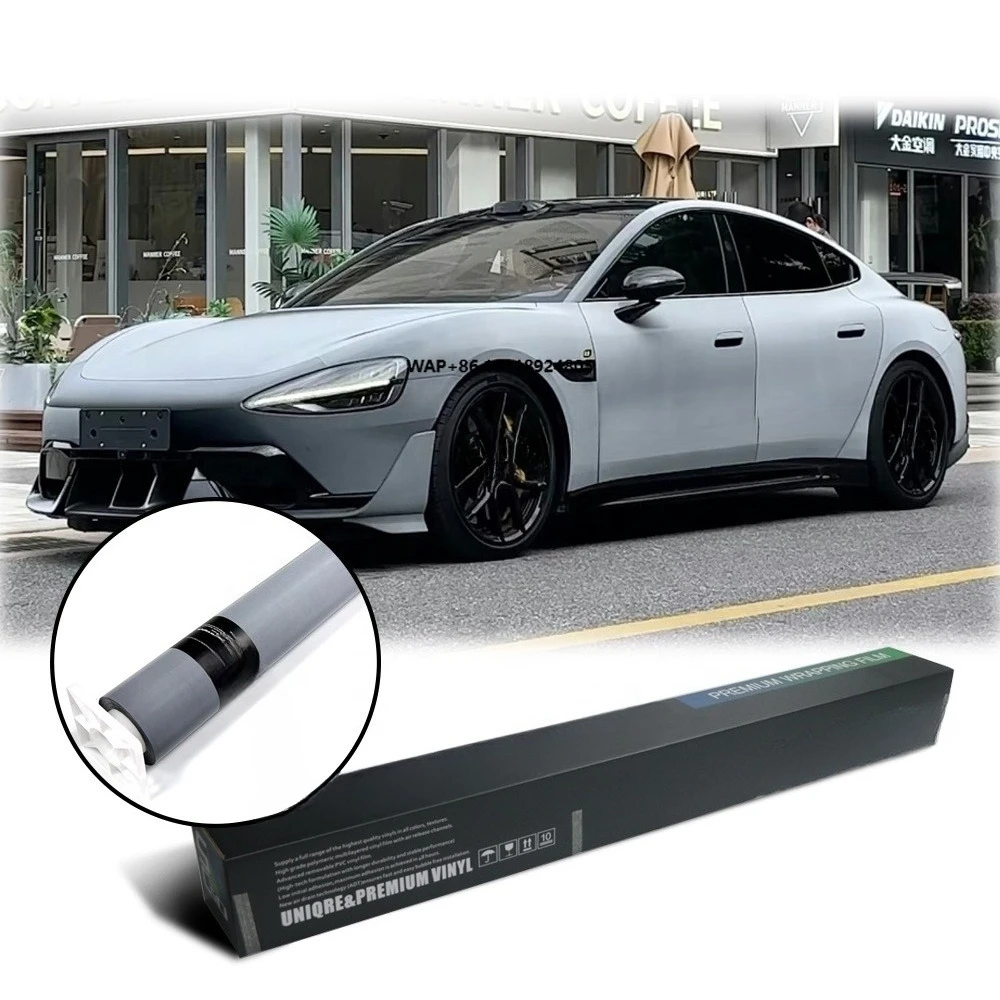 High-Quality Self-Adhesive Color-Changing Car Wrap Vinyl TPU White to Black Gradient