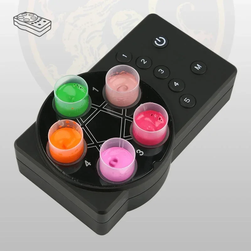 Pentagram Magnetic Tattoo Ink Stirrer Adjustable Multi Color Pigment Ink Cup Electric Nail Polish Eyelash Shake Mixing Machine