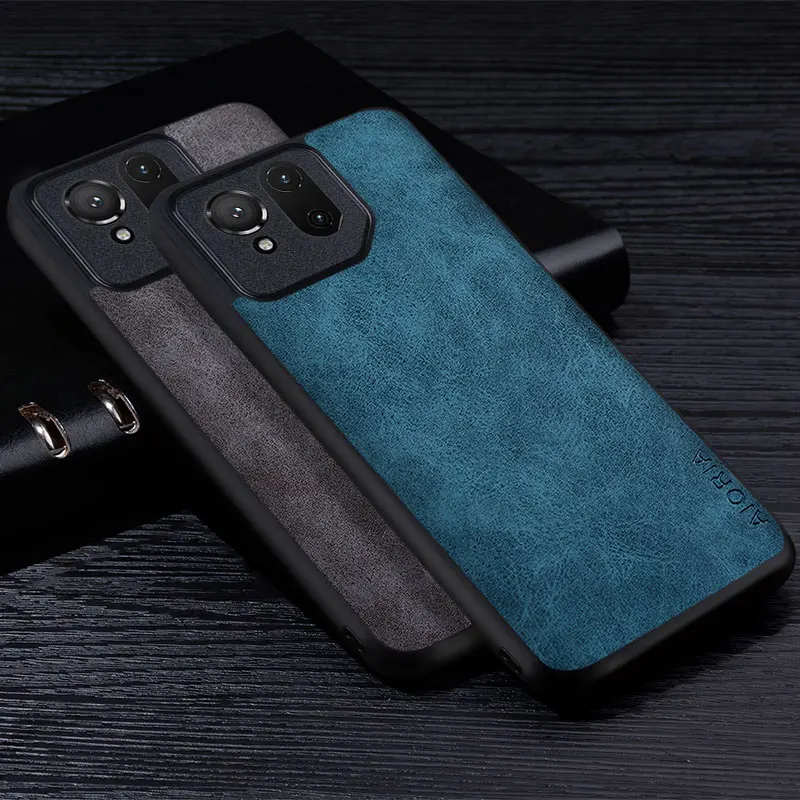 Hochwertige PU-Leder-Handyhülle für Asus ROG Phone 9 Pro, kratzfeste, einfarbige Abdeckung für Rog Phone 9 Pro Funda