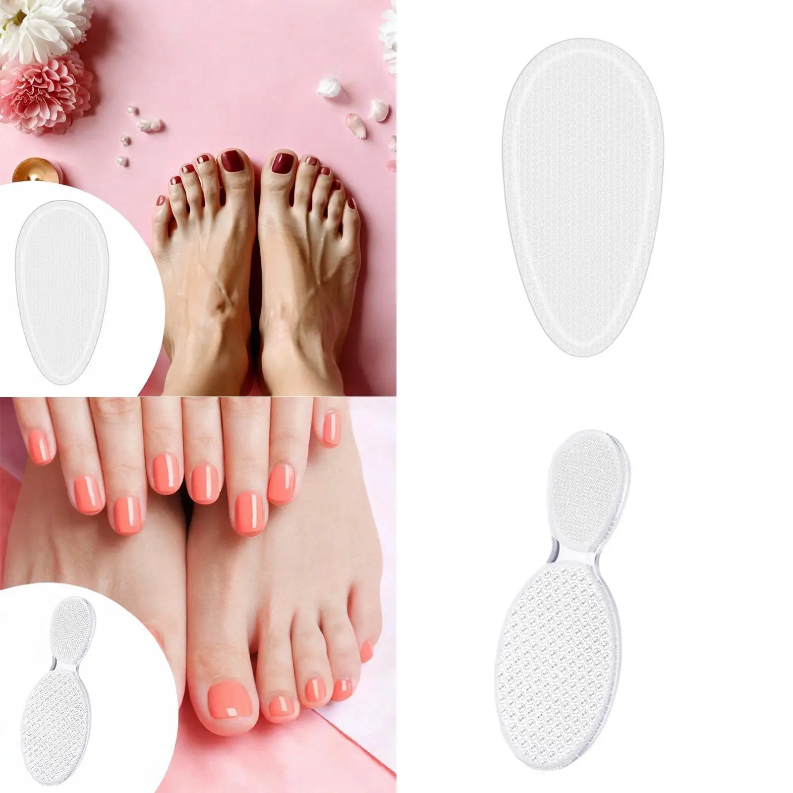 Removedor de calos de pé arquivo de pé de vidro profissional ergonômico confortável purificador pés mais macios e mais suaves para viagens para casa