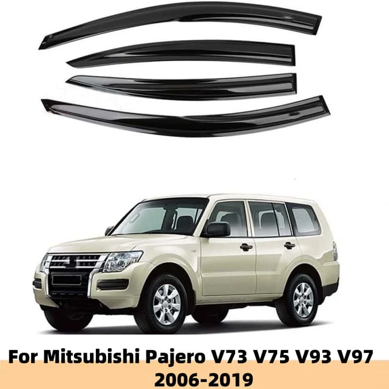

For Mitsubishi Pajero V73 V75 V93 V97 2006-2019 Car Accessories Window Visor Deflector Vent Awnings Shelters Rain Guard Cover