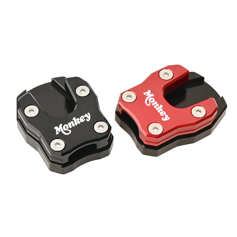 لهوندا Monkey125 Monkey125 2018-2022 دراجة نارية CNC اكسسوارات مسنده القدم الجانب حامل تمديد وسادة دعم لوحة تكبير